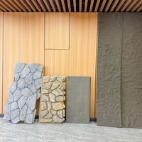 Panneaux muraux en pierre PU modernes, faux panneaux muraux en briques, installation facile, revêtement mural en polyuréthane 3D pour la décoration murale intérieure et extérieure