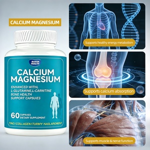 Capsules de calcium et de magnésium OEM ODM, absorption facile, soutien de la densité osseuse, complément minéral pour hommes et femmes - Product Image 1