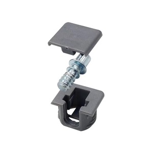 Conectores de Placa de Aleación Tres en Uno GQK para Armarios y Estantes, Cubierta Deslizante Oculta de Nylon, Gris Moderno, Fácil Instalación - Product Image 1