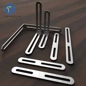 China Factory Custom Made High Precision Polished Stainless Steel Stamping Bending L Bracket For Shelf Supporting