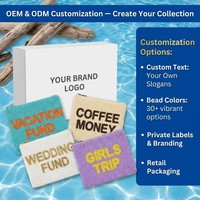 Dompet Manik-Manik untuk Dana Pernikahan, Slogan Liburan Perjalanan Wanita, Tas Makeup Buatan Tangan Custom Grosir dengan Tulisan, Tempat Dompet