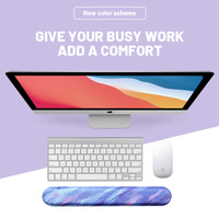 Bantalan Mouse sandaran pergelangan tangan kustom, alas Mouse ergonomis komputer pendukung pergelangan tangan, alas Keyboard Gel silika antiselip kartun nyaman