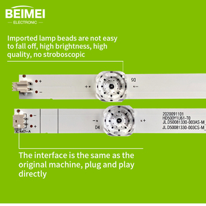Bande lumineuse LED pour téléviseur HD500Y1U61-T0 JL.D50081330-003AS-M_V01 JL.D50081330-003CS-M_<span class=keywords><strong>V02</strong></span> pour Hisense 50E3G 50A53F 50H55E - Product Image 3