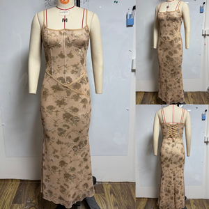 Vestido de Verano Elegante para <span class=keywords><strong>Mujer</strong></span>, con Tirantes Finos, Sin Mangas, Espalda Descubierta, con Cordones, Ajustado, para Fiesta, Cóctel o Noche - Product Image 2
