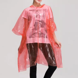 Poncho de pluie long en PE avec logo imprimé personnalisé, nouveau design <span class=keywords><strong>2022</strong></span> pour le jeu et le camping - Product Image 2