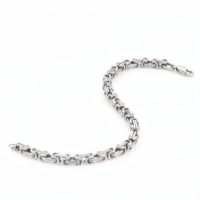Bracelet en platine massif PT950 blanc robuste, cordon épais tressé, unisexe, pour tous les jours, minimaliste, idéal pour les activités de plein air, cadeau