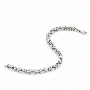 Bracelet en platine massif PT950 blanc robuste, cordon épais tressé, unisexe, pour tous les jours, minimaliste, idéal pour les activités de plein air, cadeau - Product Image 4
