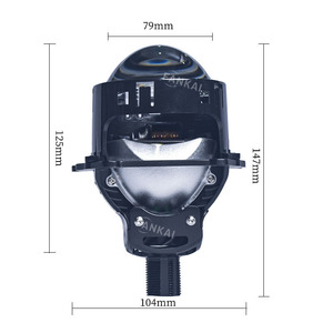 Faros LED de Aluminio de Alta Potencia 60W con Lente Proyector Bi-Xenón, No Destructivos, H4/H7, Integrados, para Coche, Luz Alta/Baja, Retrofit - Product Image 2