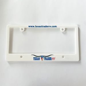 Custom Cool anteriore e posteriore titolare targa rivenditore Auto in plastica telaio targa di lusso con logo - Product Image 6