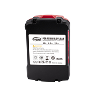 Batterie rechargeable 1,5 Ah compatible avec les perceuses sans fil 18 V pour les outils électriques sans fil PC18B