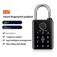 Cerradura Inteligente Tuya con Huella Dactilar, Impermeable, para Puerta Exterior, Aleación de Zinc, Control por Aplicación, Código Digital, Llave RFID, Madera