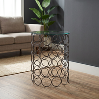 Table en fil de fer avec revêtement en poudre