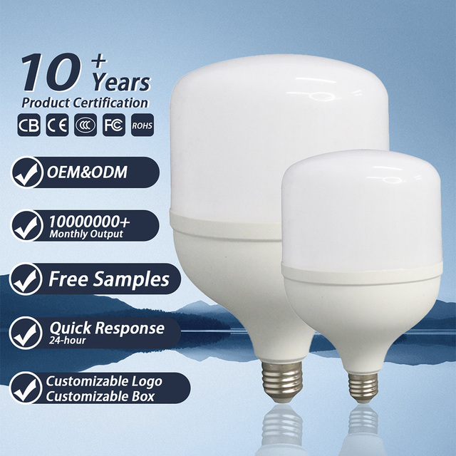 High Brightness No Flicker Energy Saving Bulbs 6000K White Indoor Lighting Home Lamp 10W 20W 30W 40W 50W 60W Led Light Bulb
