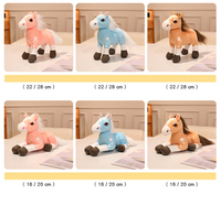 Figurine de cheval réaliste en peluche en gros, poupée mignonne en peluche douce en coton PP, jouet animal en peluche à longues pattes, grande taille, anniversaire