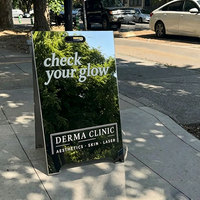Support de signalisation en acier inoxydable miroir, panneau publicitaire en forme de A, panneau de trottoir pliable résistant au vent pour devanture de magasin