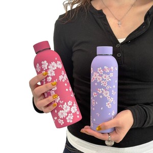Offre Spéciale – Bouteille Isotherme en Acier Inoxydable 304 à Petite Ouverture, Motif Rose, Isolation Sous Vide 6-12 Heures, pour Boissons Froides en Extérieur - Product Image 5