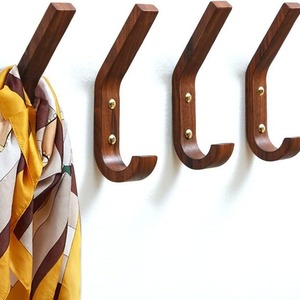 Solid <b>Wood</b> Wall <b>Hooks</b> Nordic Style Single <b>Hook</b> 5kg Load Capacity For Bedroom Entryway <b>Coat</b> Rack - Product Image 1