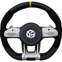 Volant en fibre de carbone et cuir avec écran LED pour Mercedes Benz AMG W204 W205 W211 W203 W212 W176 W213 W222 C63 E63 G63