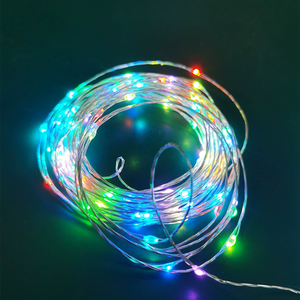 1/2/3/5/10/20/M RGB Copper Wire Lamp With 16 Colors <strong>Remore</strong> USB LED String Flower Wreath Wedding Christmas Decoration Lamp - Product Image 4