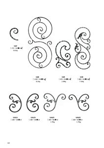 Adornos <span class=keywords><strong>de</strong></span> herreros 145x200mm Roseta cerrada <span class=keywords><strong>de</strong></span> doble rizo <span class=keywords><strong>para</strong></span> valla <span class=keywords><strong>de</strong></span> puerta Barandilla Balaustrada - Product Image 4