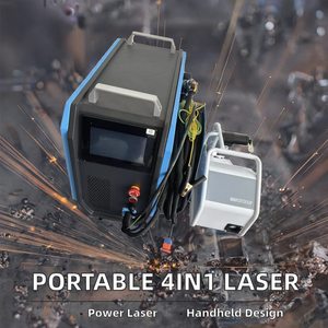 Pistolet de soudage laser à fibre refroidi par air portable 4-en-1 2000W Max, mini machine de soudage portative pour acier inoxydable, acier au carbone et aluminium - Product Image 2