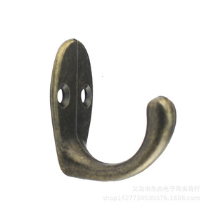 C23 Zinc Alloy Wall Hook 35mm x <b>28mm</b> Double Hole Clothes Hook For Wall Or Door Mounting - Product Image 5