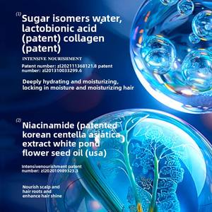 KISSMWAH <span class=keywords><strong>300g</strong></span> Masque Capillaire Réparateur Anti-Casse à la Kératine, Peptide et <span class=keywords><strong>Caviar</strong></span> pour Cheveux Secs et Abîmés, Lisse et Soyeux - Product Image 2