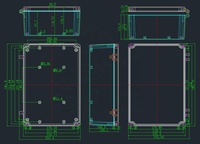 SM-FA71 : 340*235*120MM Vente directe du fabricant Boîtier étanche en alliage d'aluminium moulé sous pression Boîtier en alliage d'aluminium pour engrenage Jun
