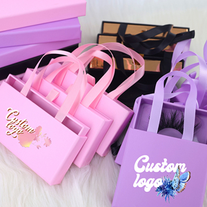 Stamping Drawer eyelash packaging box wholesale Custom Logo lashes box private label eye lash packaging box