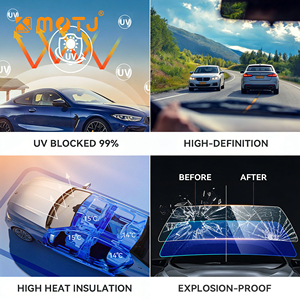 Película de Tinte Cerámico Nano para Ventanas de Automóviles, Tinte de Transición VLT Adaptativo a la Luz, Alto Rechazo de Calor, Película Solar Compatible con Señales - Product Image 5