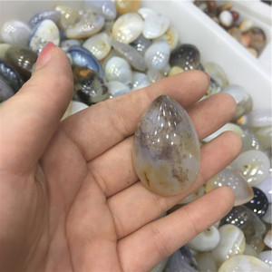 Liontin diy batu akik tanaman bentuk alami liontin tetesan batu akik untuk hadiah - Product Image 1