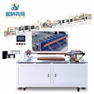 Machine de superposition et de pressage de modules de batteries au lithium pour la ligne d'assemblage de modules de batteries de tricycles électriques - Product Image 1