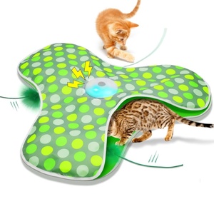 Giocattolo Interattivo per Gatti e Gattini da Interno con Piume Nascoste Mobili, Ricaricabile e Attivabile al Tocco - Product Image 1