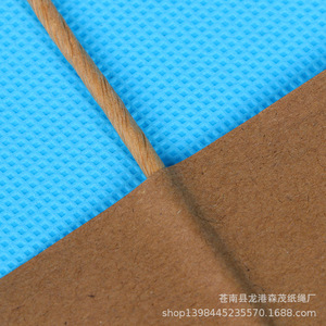 Sac d'emballage en papier kraft avec poignée en corde de papier décorative colorée 5,5*11,5, personnalisable - Vente en gros - Product Image 4