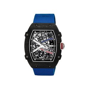 2025 Ultimate <b>Men's</b> Luxury Carbon Fiber <b>Watch</b> 5A Avant-Garde <b>Skeleton</b> Design Custom Oval 20mm Pointer Mechanical Movement 3BAR - Product Image 1