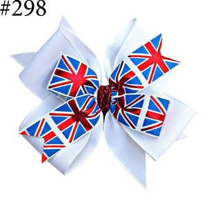 Lazos para el pelo <span class=keywords><strong>Paris</strong></span>, Sister & Fun Bows, tipo pinwheel, de cinta sólida, estilo boutique, para niñas, accesorios de pinza para el pelo - Product Image 2