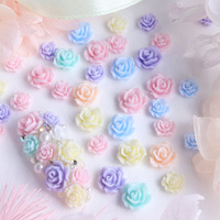Décoration d'ongles Fleur de Camélia Saint-Valentin 50 pièces/sac, Accessoire Roses Colorées pour Ongles