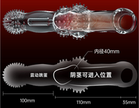 Housse de pénis pour homme, étendue, avec couvercle en cristal, à verrouillage physique, raffinée, jouet sexuel pour couple, en silicone souple, lavable, 100% étanche
