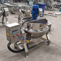 Bouilloire industrielle 100L/200L/300L/400L/500L/800L/1000L à vapeur/gaz/électrique Mélangeur de cuisson Bouilloire