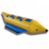 नई केले नाव पानी Inflatable केले नाव पर बड़े सर्फ पानी Inflatable खिलौने एकल पंक्ति 3 सीट