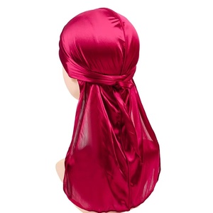 Bán Buôn Durags Cho Nam Giới Biểu Tượng Tùy Chỉnh Mượt Durags Lụa Bandana Thiết Kế Durags Doo Rag Dài Đuôi - Product Image 4