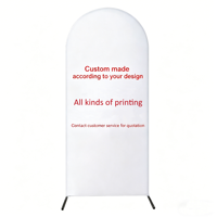 Ensemble de 3 housses pour arche de mariage en spandex, housses ajustées pour support d'arche, housses de fond d'arche ronde pour décoration de mariage et d'anniversaire