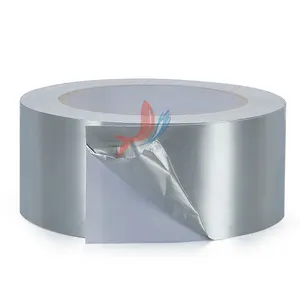 Изоляционная клейкая металлическая лента Серебристая водонепроницаемая лента из ПЭТ алюминиевой фольги