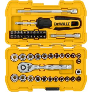 Juego de Herramientas Mecánicas DEWALT de 50 Piezas con Encastre de 1/4\" (DWMT45422), Destornilladores y Brocas Combinados, Kit de Reparación en Práctica Caja - Product Image 1