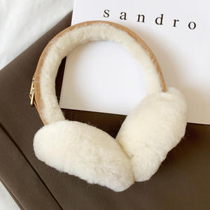 Di alta qualità per giovani signore in pelliccia di <span class=keywords><strong>agnello</strong></span> copricetto in tinta unita orecchio muffola in pelliccia calda - Product Image 1