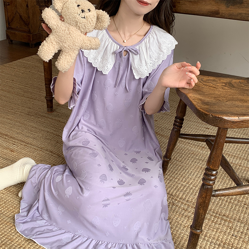 Buy Lovely Night Gown Organic Cotton Material | Alibaba.com