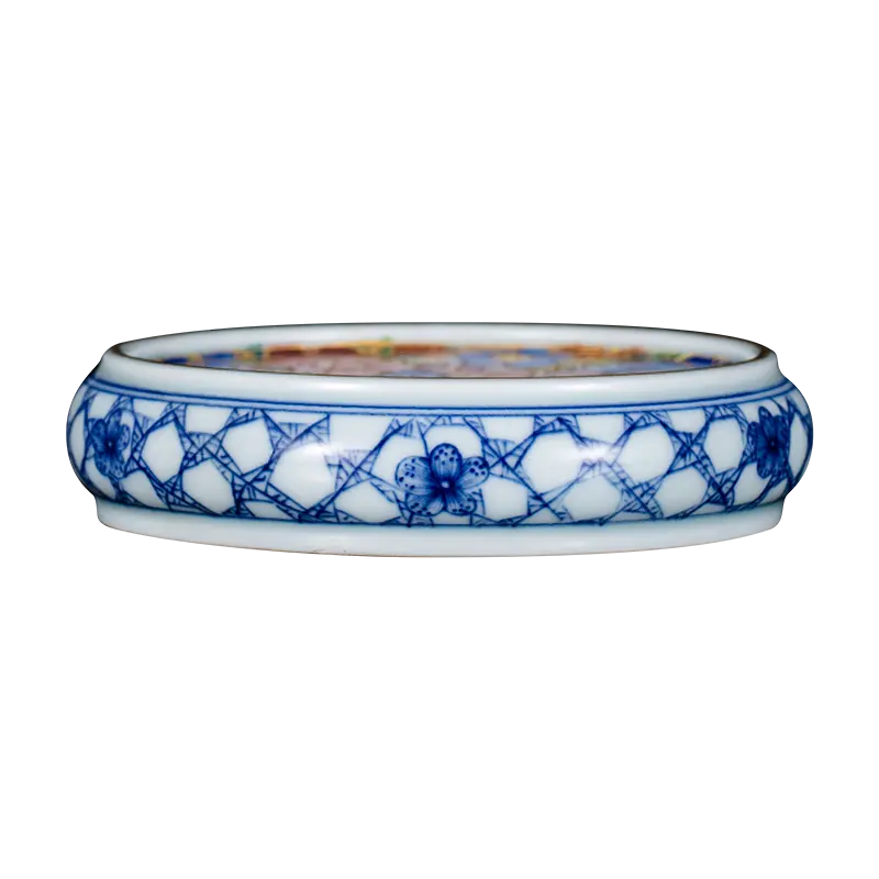 Cubierta esmaltada, soporte para cubierta de olla de cerámica, Accesorios para Juego de té de Kung Fu chino Vintage, posavasos, platillo para el hogar
