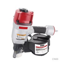 Pistolet à clous pneumatique en aluminium MCN80 pour projets de bricolage, de menuiserie, de palettes, de bardage, de charpente et de toiture