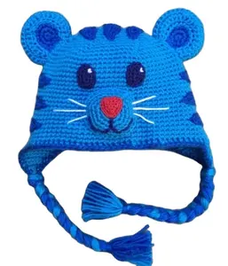 Handmade Tùy Chỉnh Mô Hình Khác Nhau Với Chỉ Hình Ảnh Crochet Mô Hình Tiger Hat Tigey Hat Margaret Hat