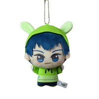 3 nouveaux modèles de porte-clés en peluche brodés de lapins bleus décontractés, de haute qualité, style anime, pour la décoration de sacs à dos et les machines à griffes